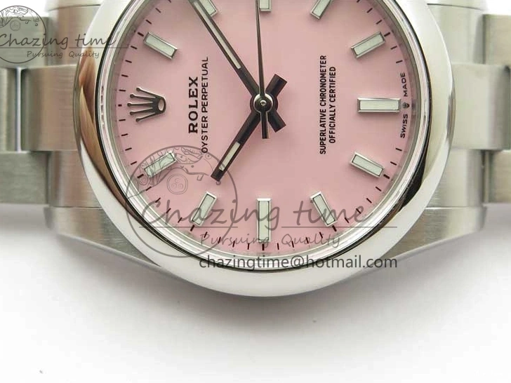 MiroTime 1103 Oyster Perpetual 31mm 277200 EWF Best Edition Pink Dial on SS Bracelet 6T Sophisticated 2776